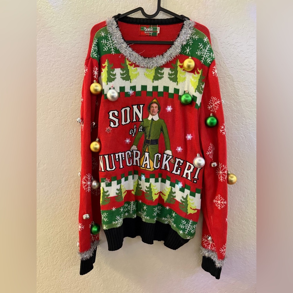 Buddy the elf Christmas Sweater with Festive Design